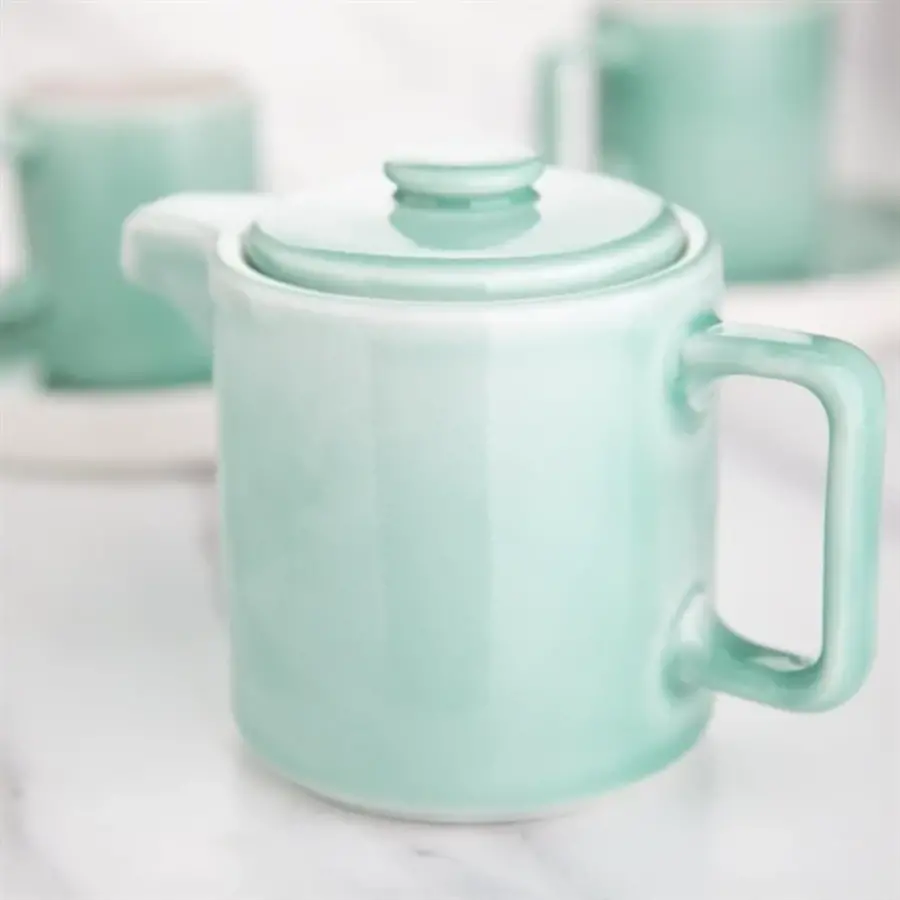 Fondant teapot | mint green | 450ml | 2 pieces