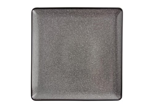  Olympia Assiette carrée minérale | 26,5x26,5 cm | 4 pièces 