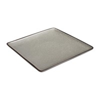 Assiette carrée minérale | 26,5x26,5 cm | 4 pièces