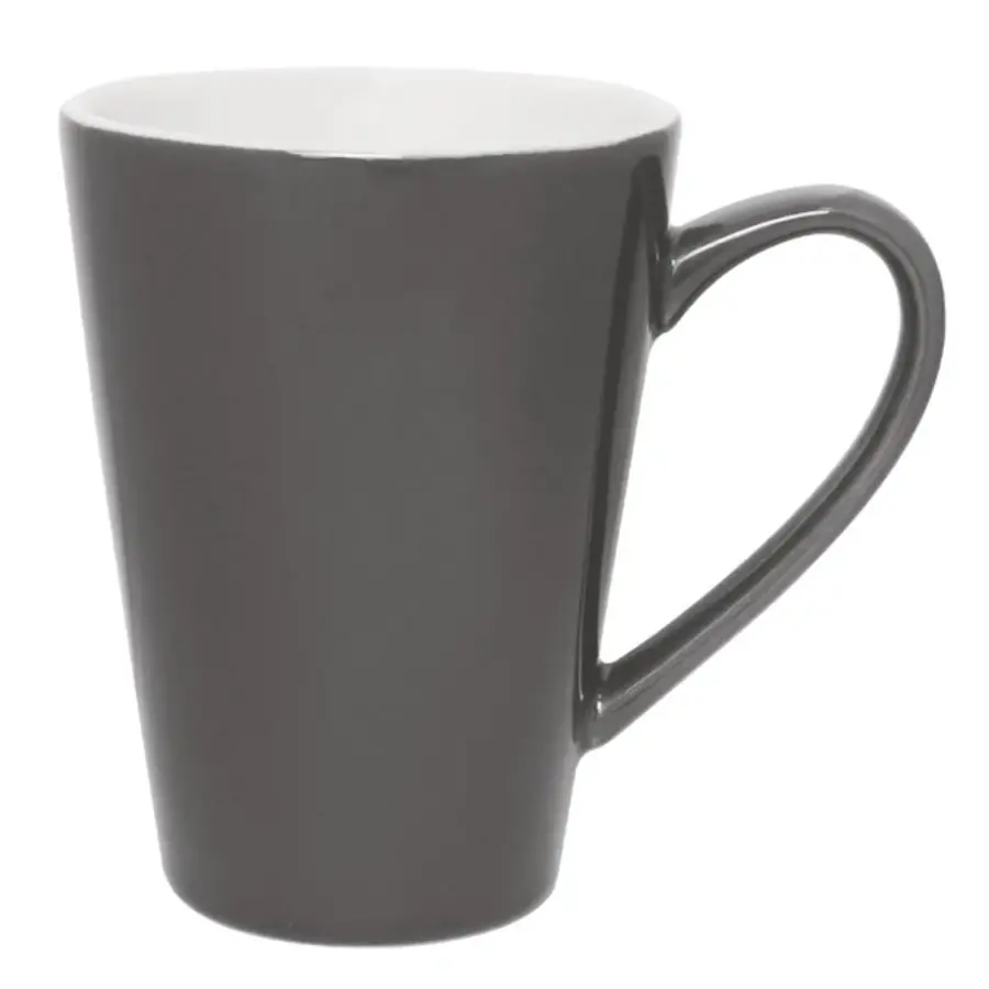 Café latte cups | gray | 34cl | 12 pieces