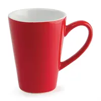 Café latte bekers | rood | 34cl | 12 stuks