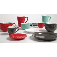 Café latte cups | red | 34cl | 12 pieces