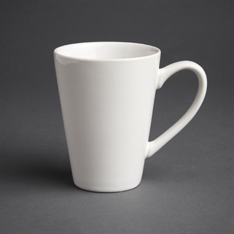 Cafe latte cups | white | 340ml | 12 pieces