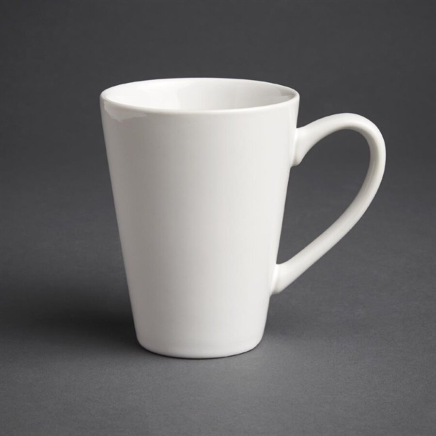 Café Latte Tassen | weiß | 340 ml | 12 Stück