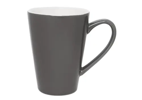  Olympia Café Latte Tassen | grau | 454 ml | 12 Stück 