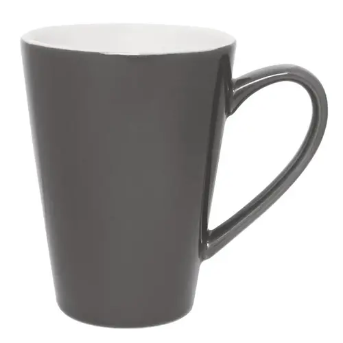  Olympia Café Latte Tassen | grau | 454 ml | 12 Stück 