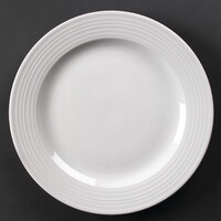 Linear plates with wide rim | 31Øcm | 6 pieces