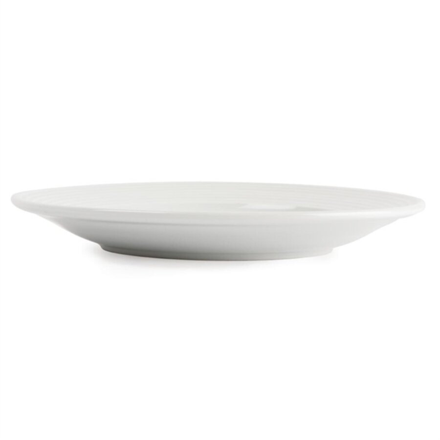 Linear plates with wide rim | 15Øcm | 12 pieces