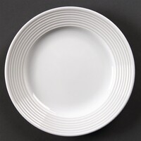 Linear plates with wide rim | 15Øcm | 12 pieces