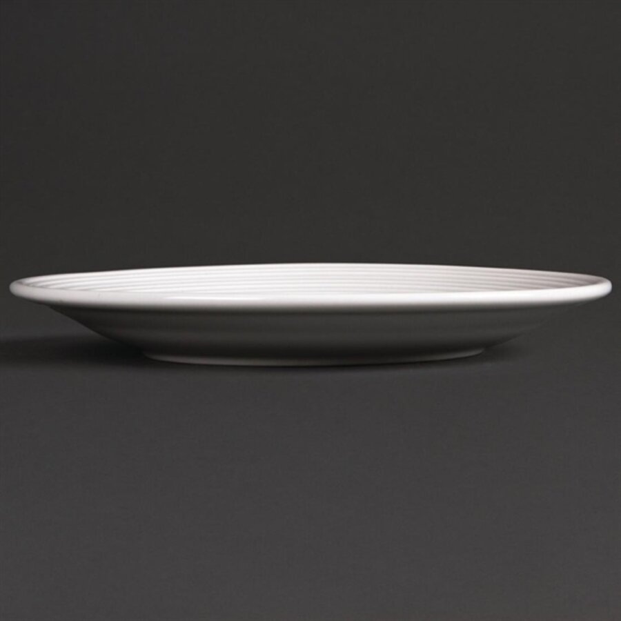 Linear borden met brede rand | 15Øcm | 12 stuks