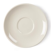 Plats empilables en ivoire | 12 pièces