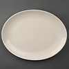 Olympia Ivory oval coupe plates | 33Øcm | 6 pieces