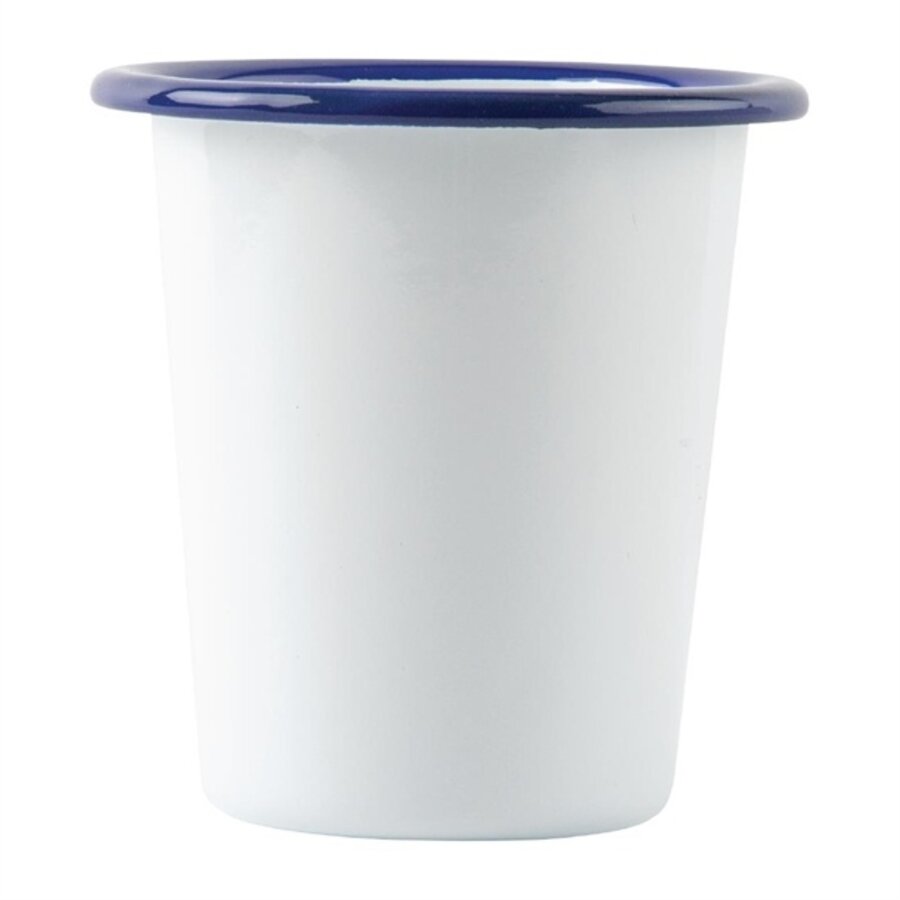Emailletasse | Edelstahl | 310 ml | 6 Stück