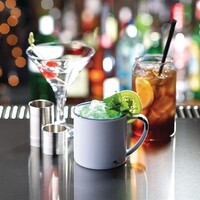 Emaille-Becher | Edelstahl | 35 cl | 6 Stück