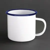 Tasse en émail | acier inoxydable | 35cl | 6 pièces