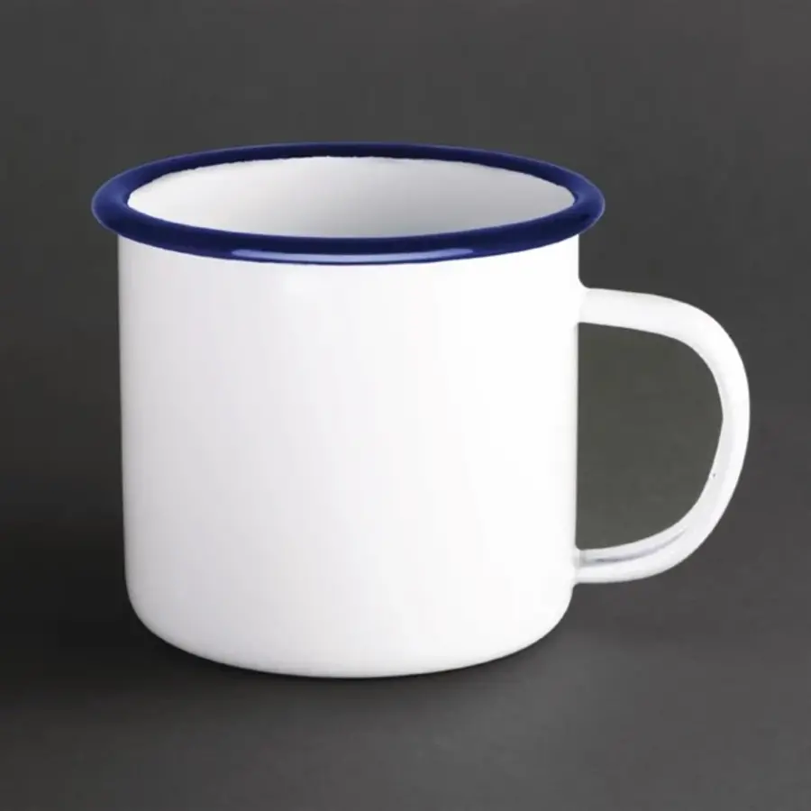 Enamel mug | Stainless steel | 35cl | 6 pieces