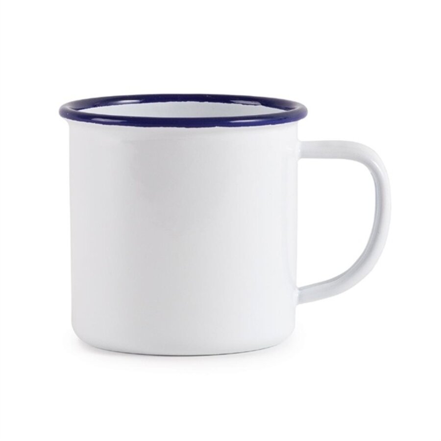 Enamel mug | Stainless steel | 35cl | 6 pieces