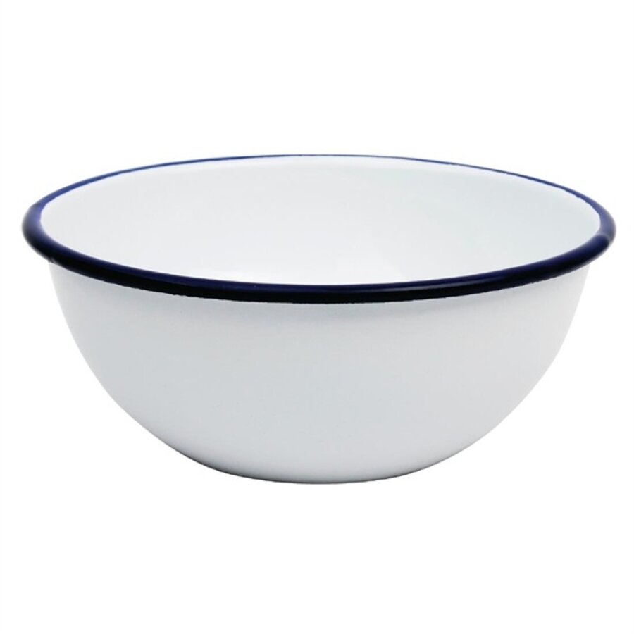 Enamel pudding bowl | Stainless steel | 15.5cm | 6 pieces