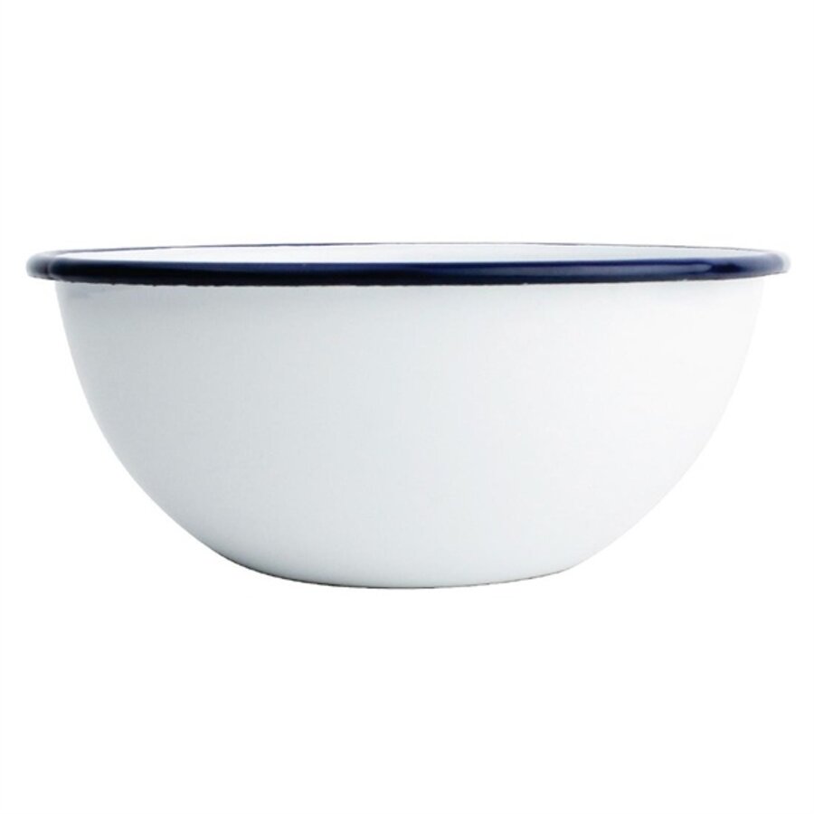 Enamel pudding bowl | Stainless steel | 15.5cm | 6 pieces