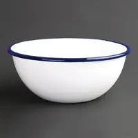 Enamel pudding bowl | Stainless steel | 15.5cm | 6 pieces