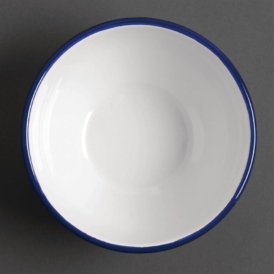Enamel pudding bowl | Stainless steel | 15.5cm | 6 pieces