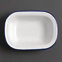 Enamel baking dish/serving dish | 13.5x18cm | 6 pieces