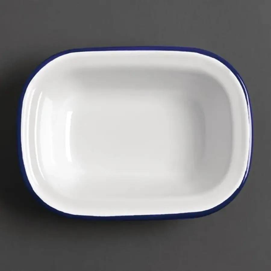 Enamel oven dish/serving dish | 13.5x18cm | 6 pieces
