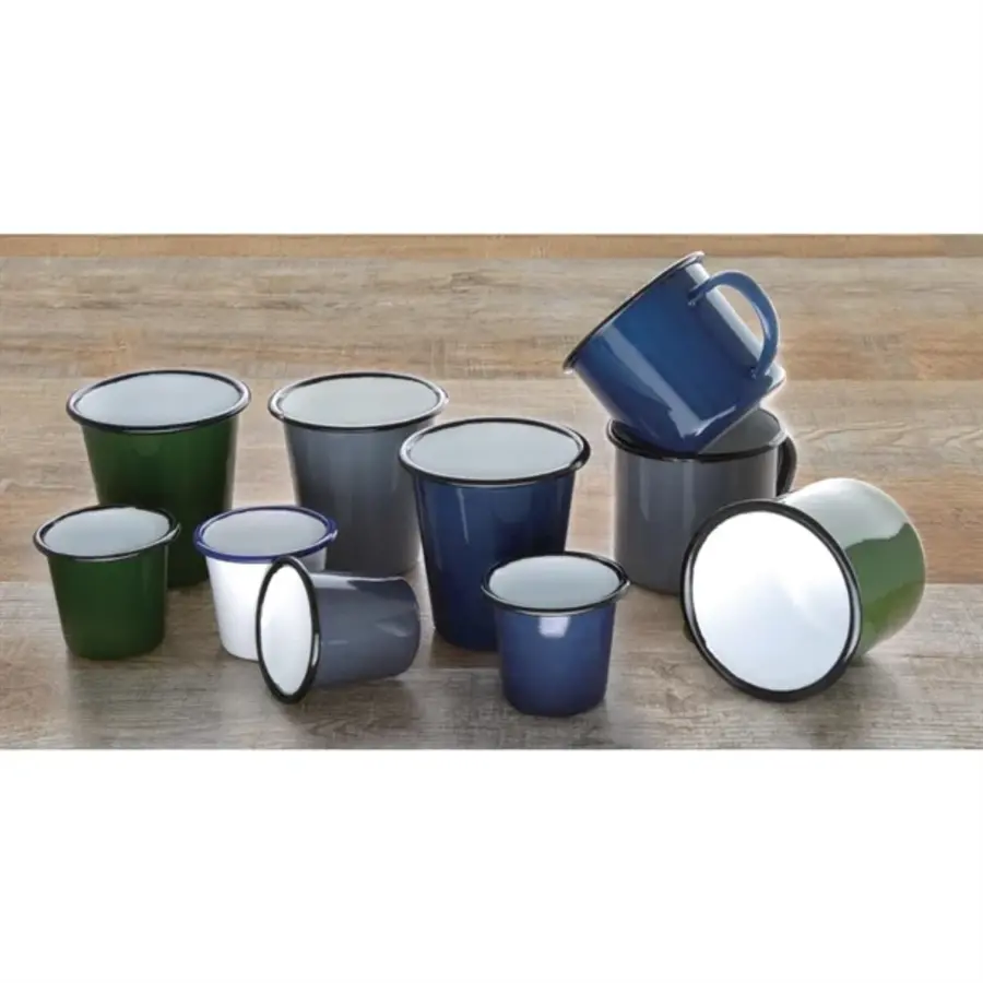 Tasse en émail | bleu | 35cl | 6 pièces