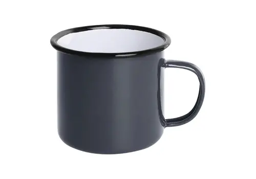  Olympia Tasse en émail | gris | 35cl | 6 pièces 