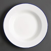 Assiette creuse en émail | 24,5Øcm | 6 pièces