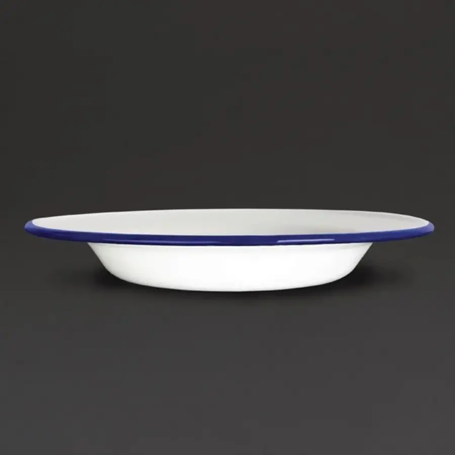 Assiette creuse en émail | 24,5Øcm | 6 pièces