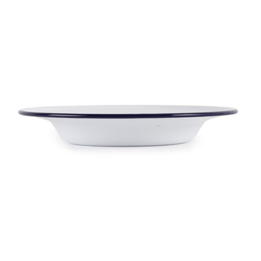 Assiette creuse en émail | 24,5Øcm | 6 pièces