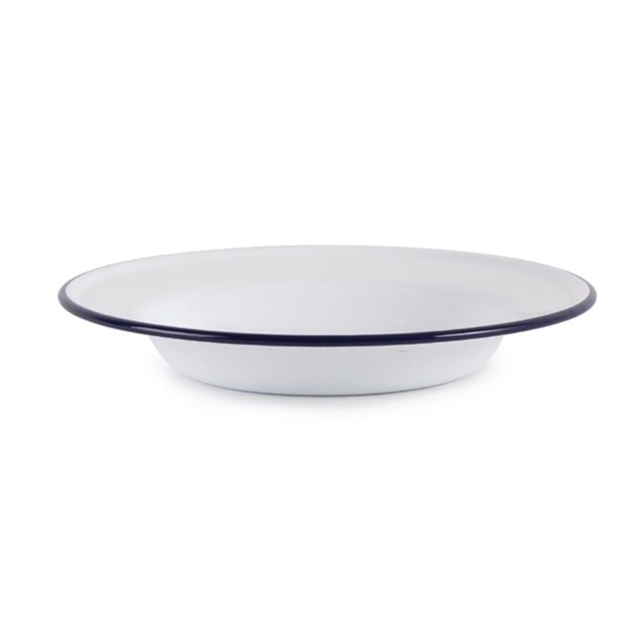 Assiette creuse en émail | 24,5Øcm | 6 pièces