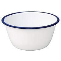 Enamel enamel bowls | 15.5Øx(h)7.5 cm | 6 pieces