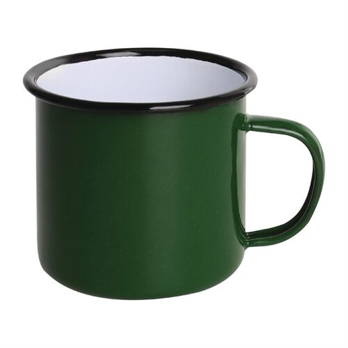  Olympia Enamel mug | green | 35cl | 6 pieces 