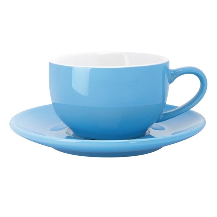 Cafe koffiekopjes | blauw | 230ml | 12 stuks