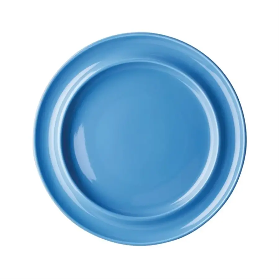 Heritage plate with raised edge | 253Ømm | blue | 4 pieces