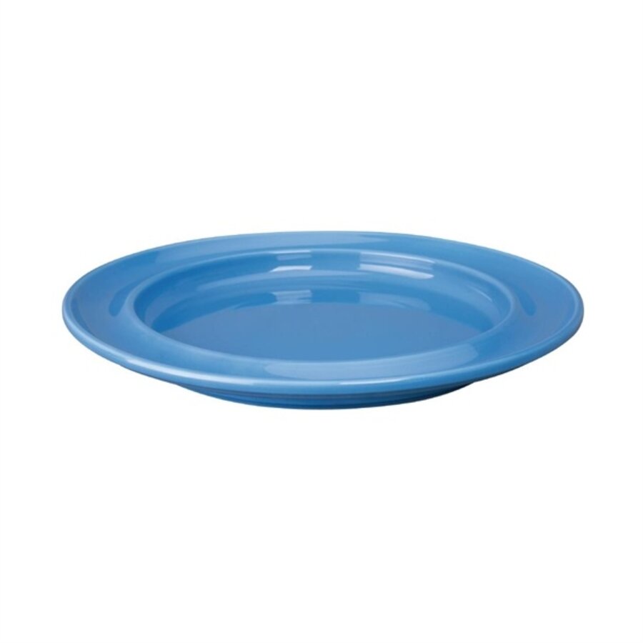 Heritage plate with raised edge | 253Ømm | blue | 4 pieces
