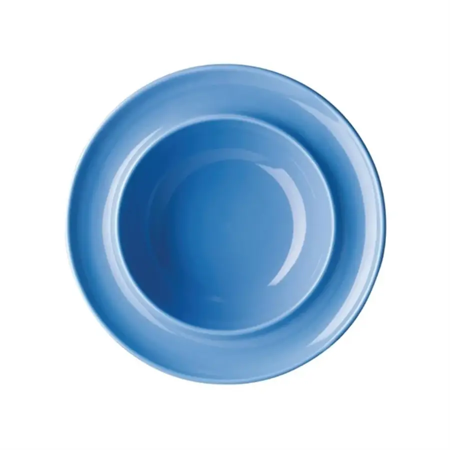 Heritage bowl with raised rim | 205mm | blue | 4 pieces