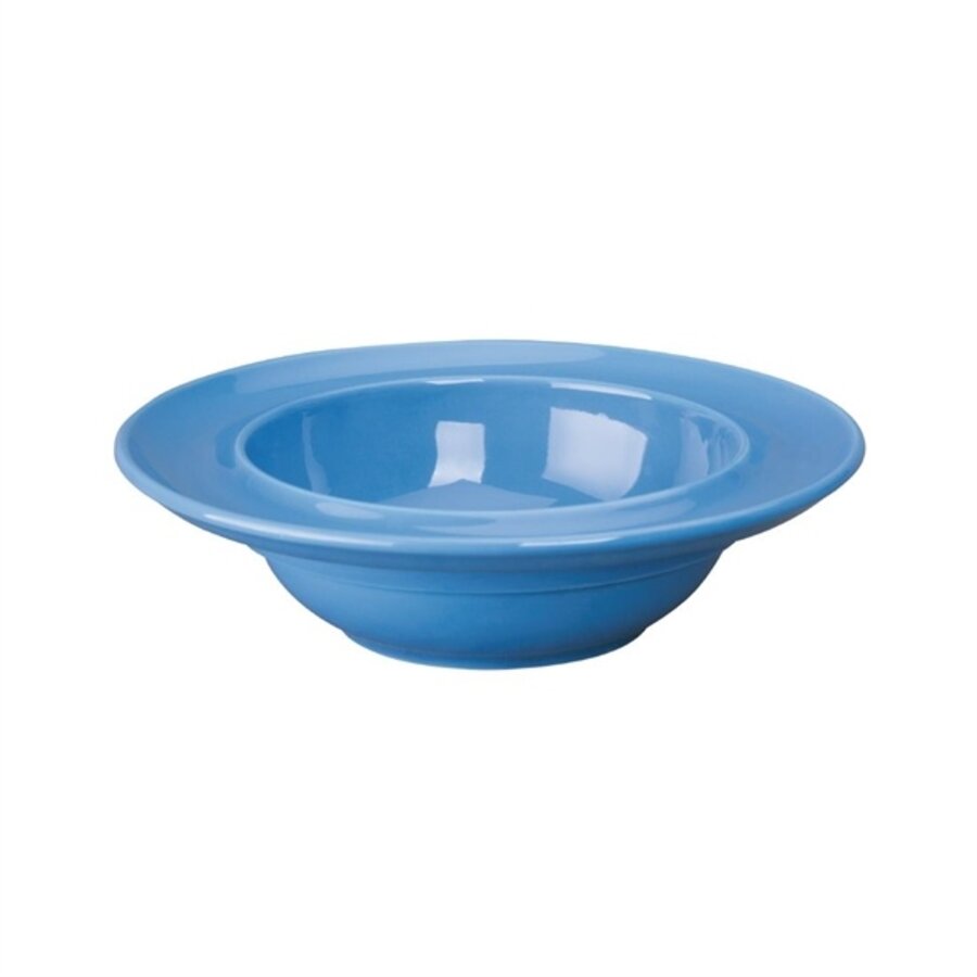 Heritage bowl with raised rim | 205mm | blue | 4 pieces