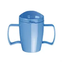Kristallon Heritage drinking cup with lid | 300ml | blue | 4 pieces