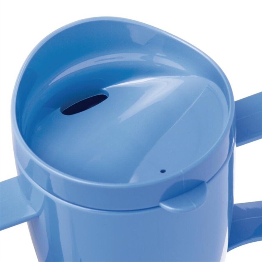 Kristallon Heritage drinking cup with lid | 300ml | blue | 4 pieces