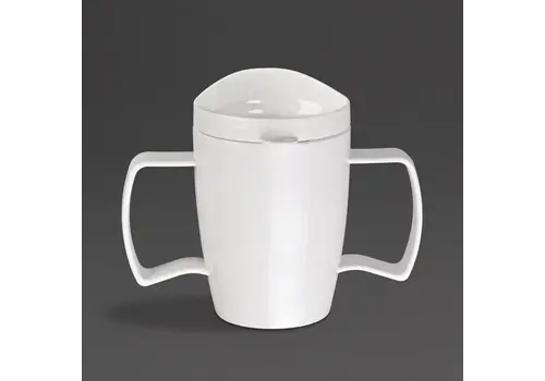  Olympia Kristallon Heritage drinking cup with lid | 300ml white | 4 pieces 