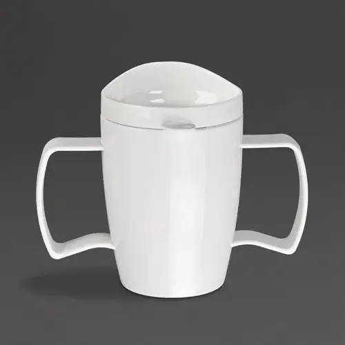  Olympia Kristallon Heritage drinking cup with lid | 300ml white | 4 pieces 