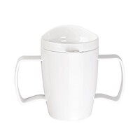 Kristallon Heritage drinking cup with lid | 300ml white | 4 pieces