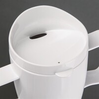 Kristallon Heritage drinking cup with lid | 300ml white | 4 pieces