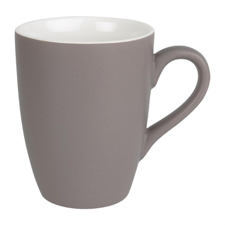 Pastel mug | porcelain | grey | 34cl | 6 pieces