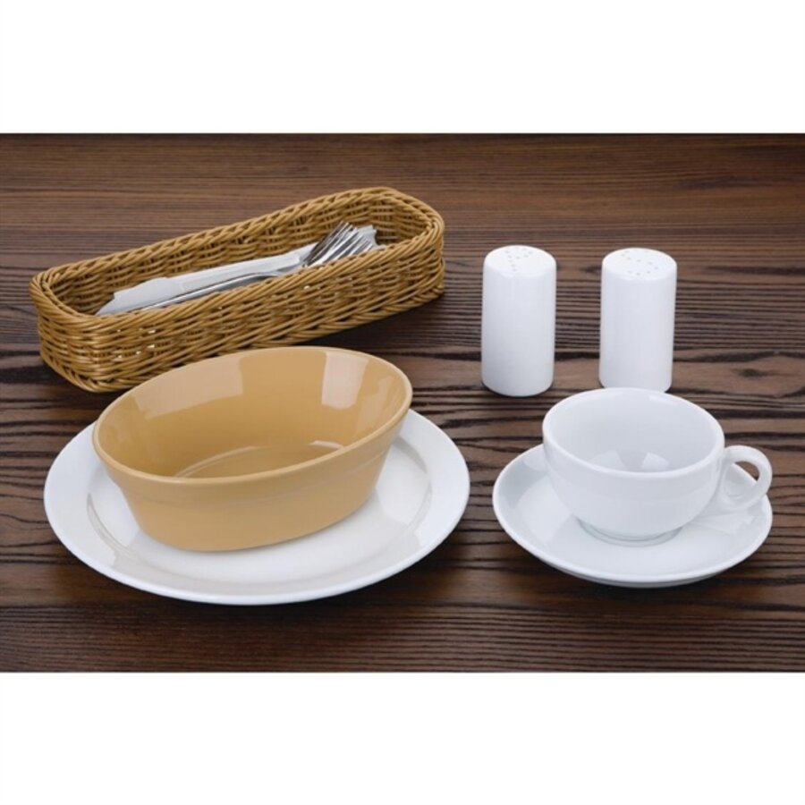 ovale Steingutschalen | 18x13,3x(h)6,1 cm | 6 Stück