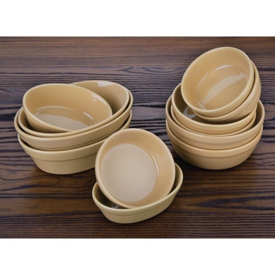round earthenware baking dishes | Ø13.7x (h) 4.7 cm | 6 pieces