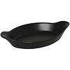 Olympia oval tapas plate | 20.4x11.8cm | matt black | 6 pieces